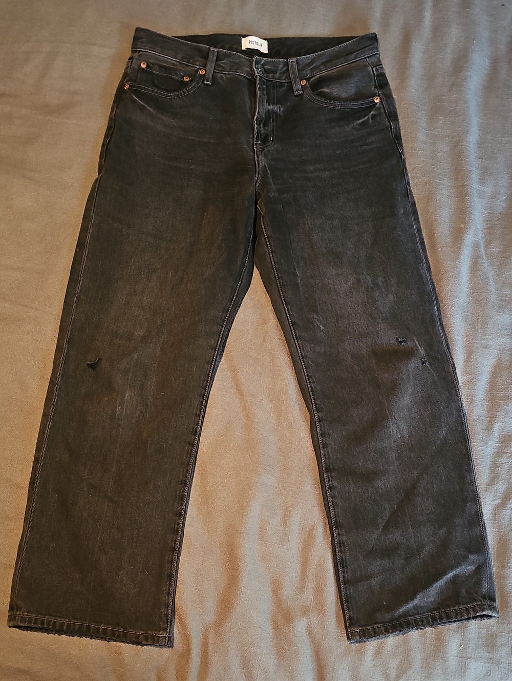 Pistola Black Straight-Leg Jeans